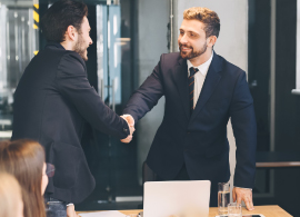 Business Man Shaking Hands to Starting a Company in Colombia